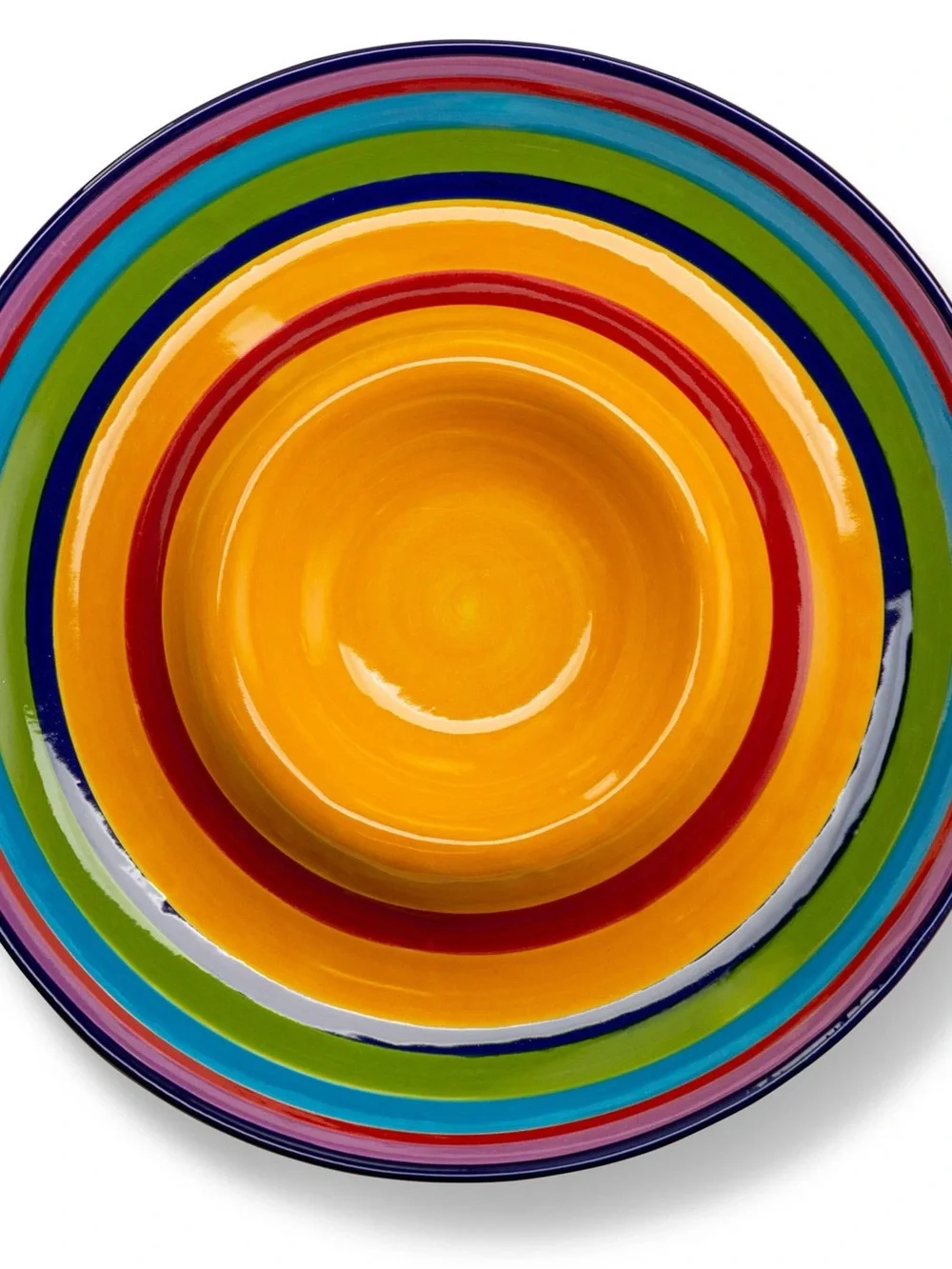 NIB Kook Tinga 13” Ceramic Chip & Dip Serving Platter Multicolor Fiesta